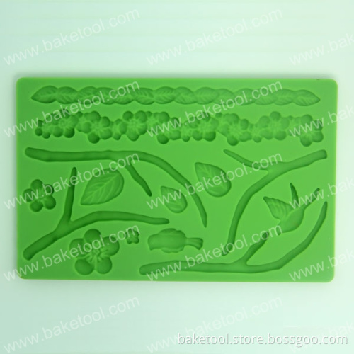 Food Grade Peach Blossom Silicone Mold for Cake Fondant Decoration